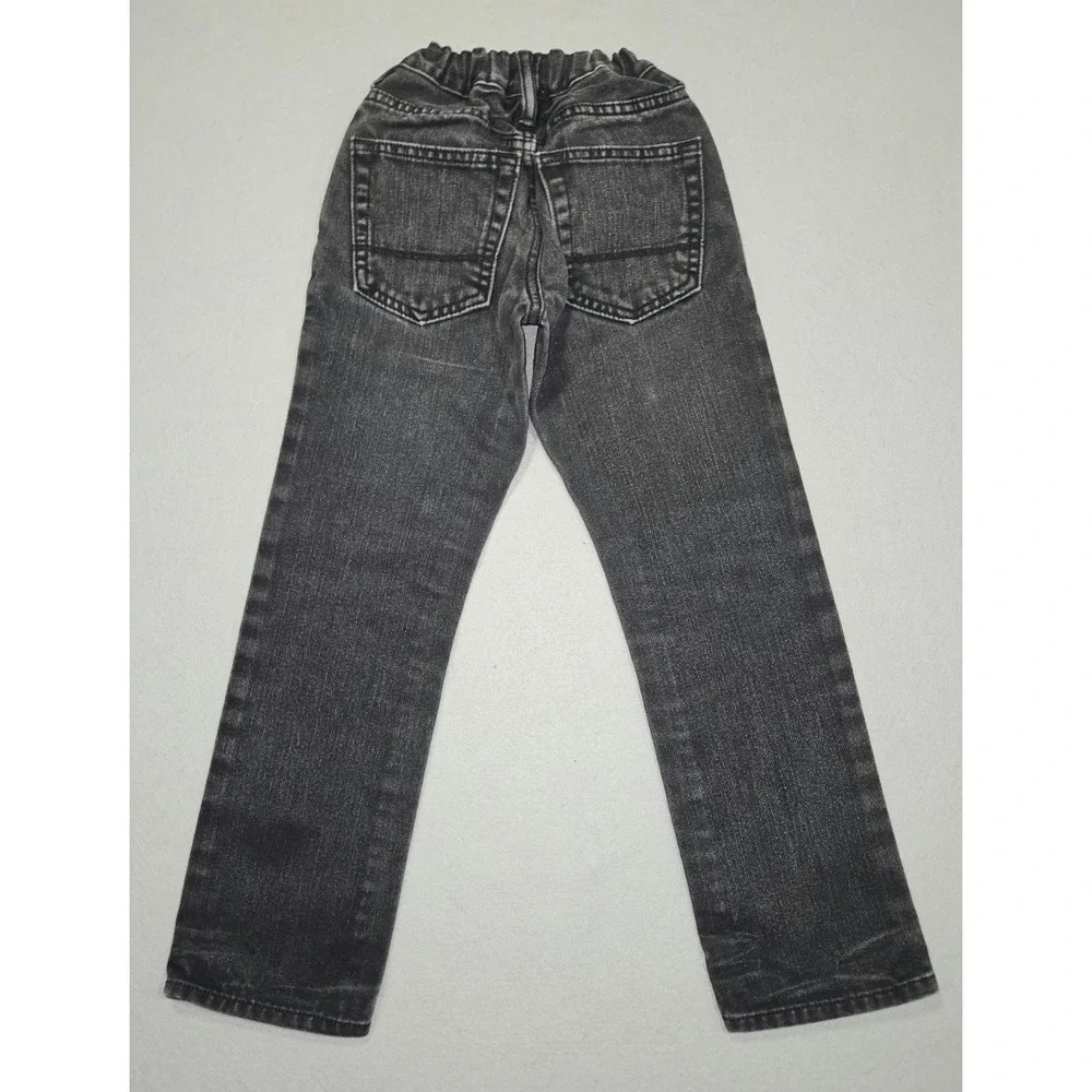 GapKids 1969 Straight Leg Jeans Boys Size 8 Regular Black Denim Wash Pants